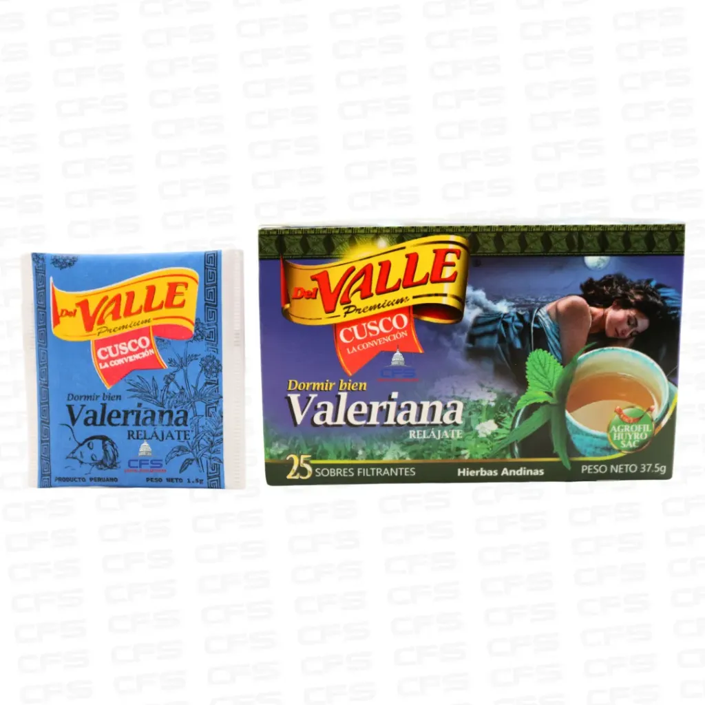 [VAL23453] DEL VALLE RELAJANTE VALERIANA TEA 1/32BOX/25G (PERU)