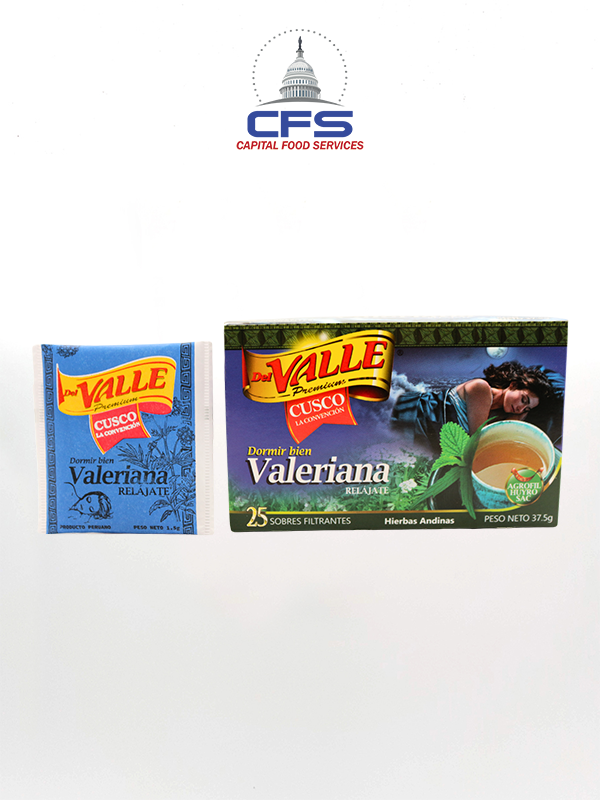 [VAL23453] DEL VALLE RELAJANTE VALERIANA TEA 1/32BOX/25G (PERU)