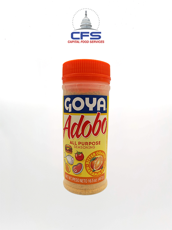 GOYA ADOBO WITH ORANGE (3834) (Tapa Naranja) 1/24unit/16oz/467gr
