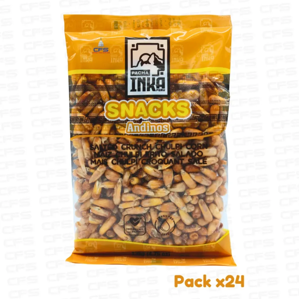 [PI3232] PACHA INKA MAIZ CHULPE SNACK 1BOX/24UN/135G (PERU)