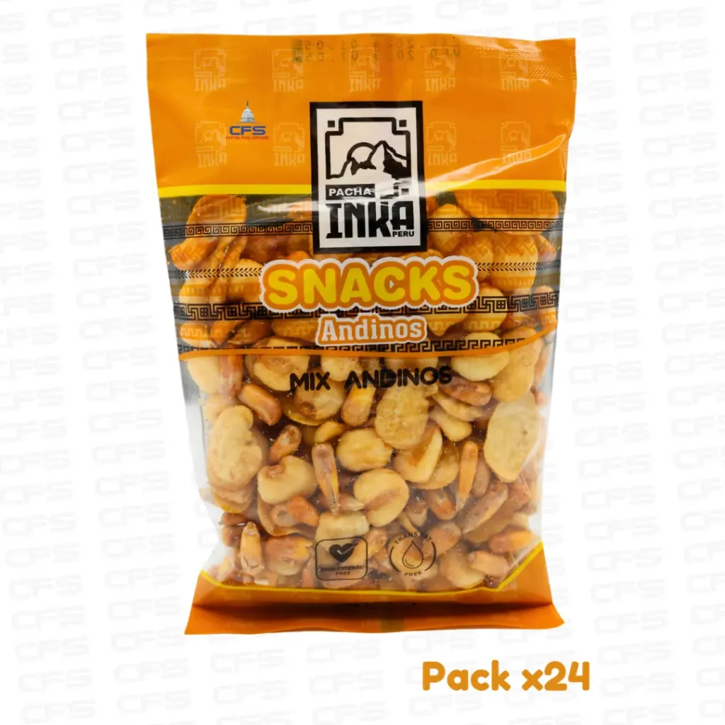 [PI3234] PACHA INKA MIX ANDINOS MAICES SNACK 1BOX/24UN/135G (PERU)