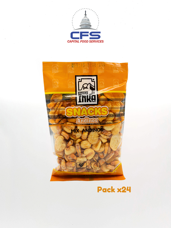 [PI3234] PACHA INKA MIX ANDINOS MAICES SNACK 1BOX/24UN/135G (PERU)