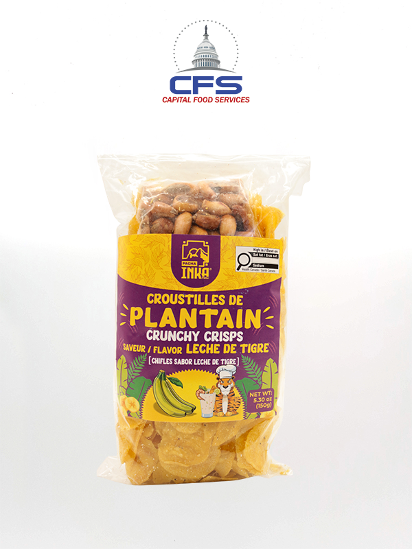 [PI4352] PACHA INKA CHIFLES (LT) LECHE DE TIGRE PLANTAIN CHIPS 1BOX/8UN/150G (PERU)