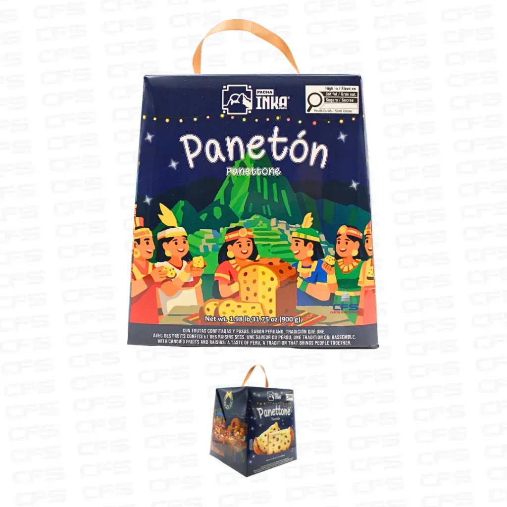 [PNT00010] PACHA INKA PANETON CAJA (0906)(PERU) 6 UNI X 900 GR / BOX