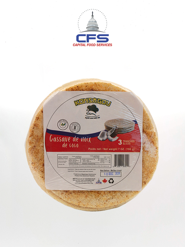 [615666997009] KONSAGOU CASSAVA DE NOIX DE COCO 1/10unit/3slice/7oz