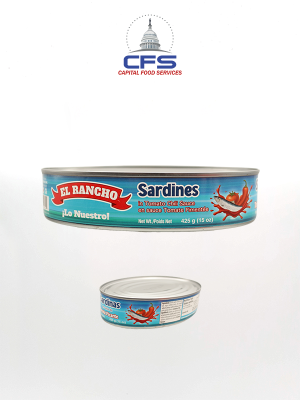 [56156669974059] ER SARDINE TOMATO HOT SAUCE OVAL (7405) 1box/24unit/425g