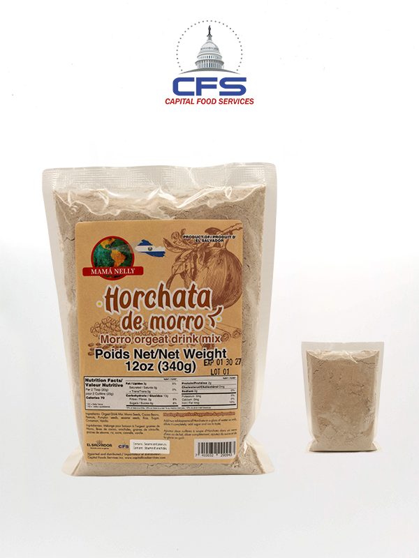 [7410032290943] MAMA NELLY HORCHATA DE MORRO 24PAQ / 12oz/ 340gr