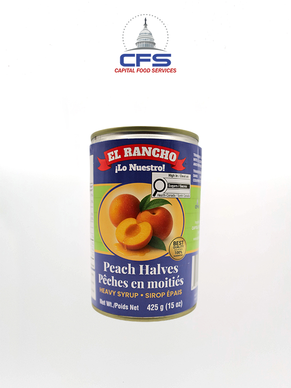 [16156669975423] ER PEACH IN HEAVY SYRUP (7542) 1/24unit/15oz/425g