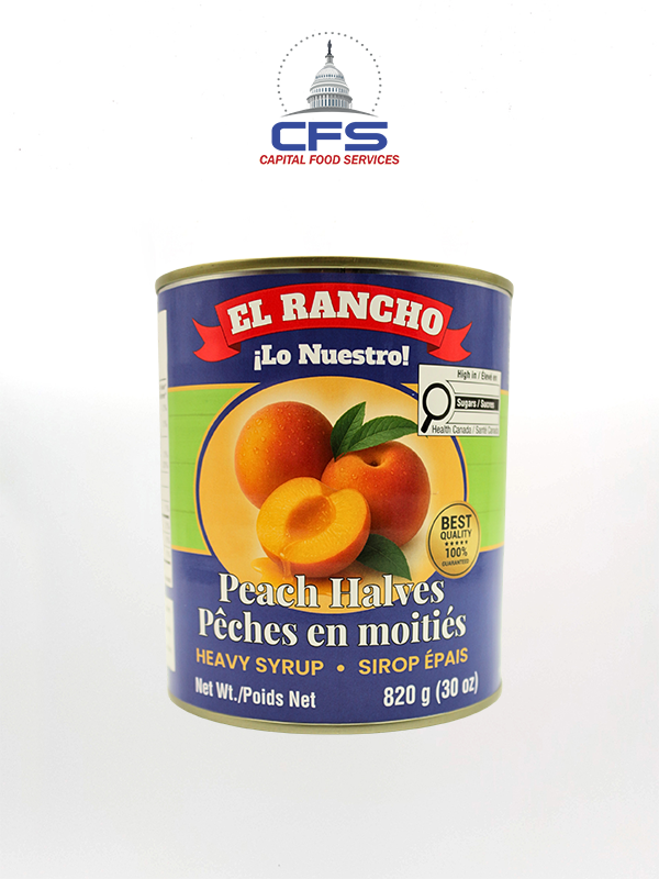 [26156669975598] ER PEACH IN HEAVY SYRUP (7559) 1/12unit/30oz/820g