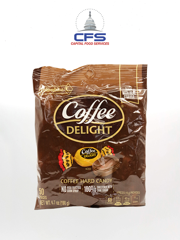 [1764] COLOMBINA COFFEE DELIGHT DURO 4bag/50unit/190gr