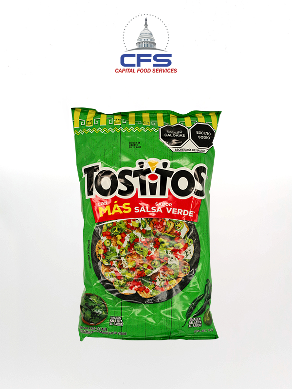 [97763636474888] SABRITAS TOSTITOS SALSA VERDE 1box/20unit/175gr