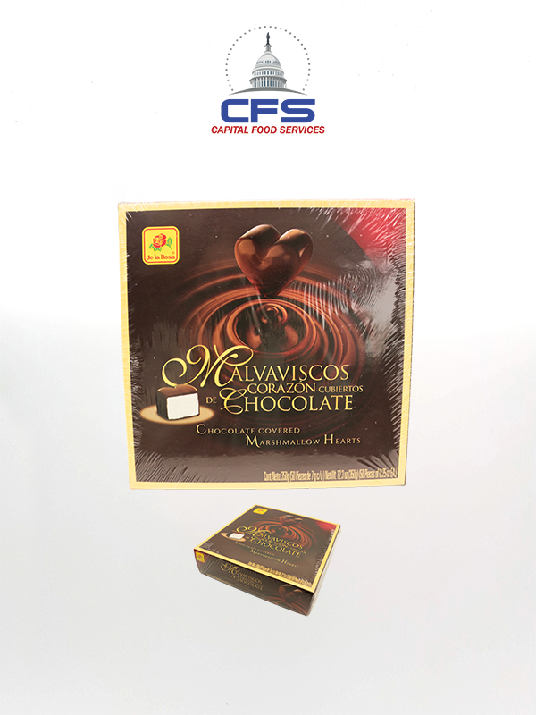 [DLR1803] DE LA ROSA CHOC CORAZON MARSHMALLOW (1803) 4box/50unit/350g