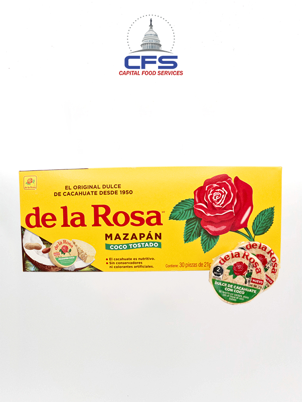 [DLR2356] DE LA ROSA MAZAPAN COCO 4box/30unit/630g