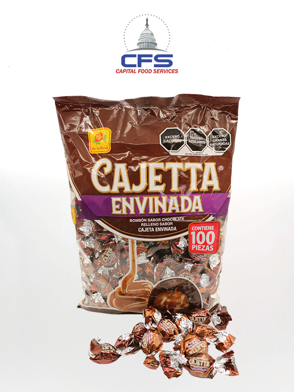 [DLR2468] DE LA ROSA CHOCO CAJETA ENVINADA 1bag/100unit/100gr