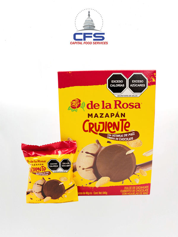[DLR2848] DE LA ROSA MAZAPAN CRUJIENTE CHOCO 4unit/40gr