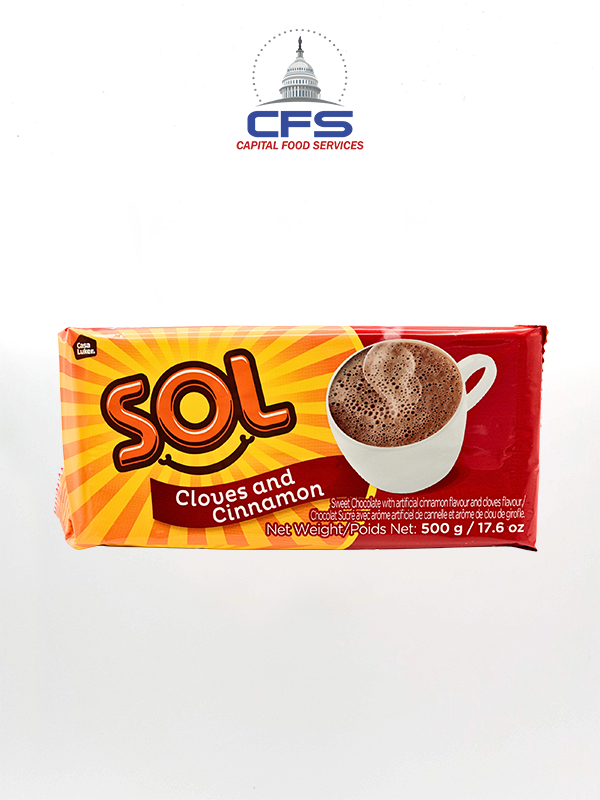 [GCL3532] SOL CHOCOLATE CLAVOS Y CANELA 1/10/17.06oz/500gr