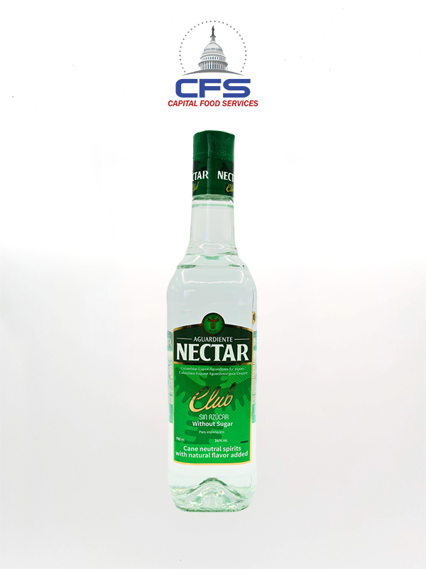 [7702404090023] NECTAR AGUARDIENTE SIN AZUCAR (VERDE) 1bot/750m
