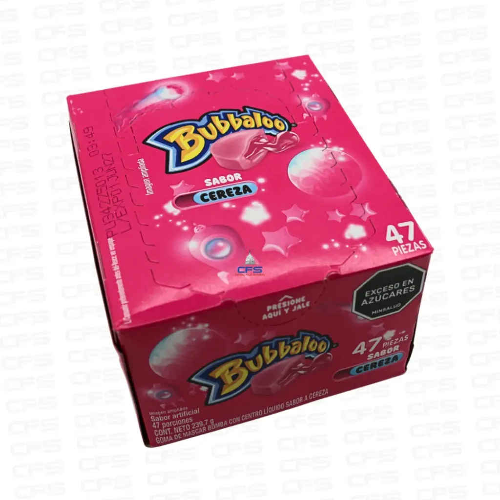 [2200] ADAMS BUBBALOO CEREZA 1BOX/47 UNIT/239G-COL