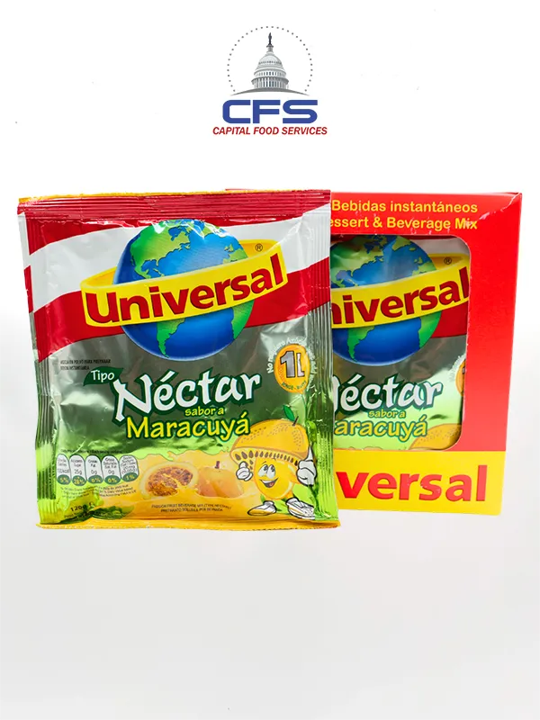 UNIVERSAL BEBIDA MARACUYA 1DISP/12UN/120G (PERU)